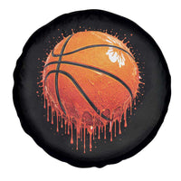 Funny Basketball Drip Splash Graphic Spare Tire Cover