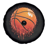 Funny Basketball Drip Splash Graphic Spare Tire Cover