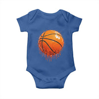 Funny Basketball Drip Splash Graphic Baby Onesie