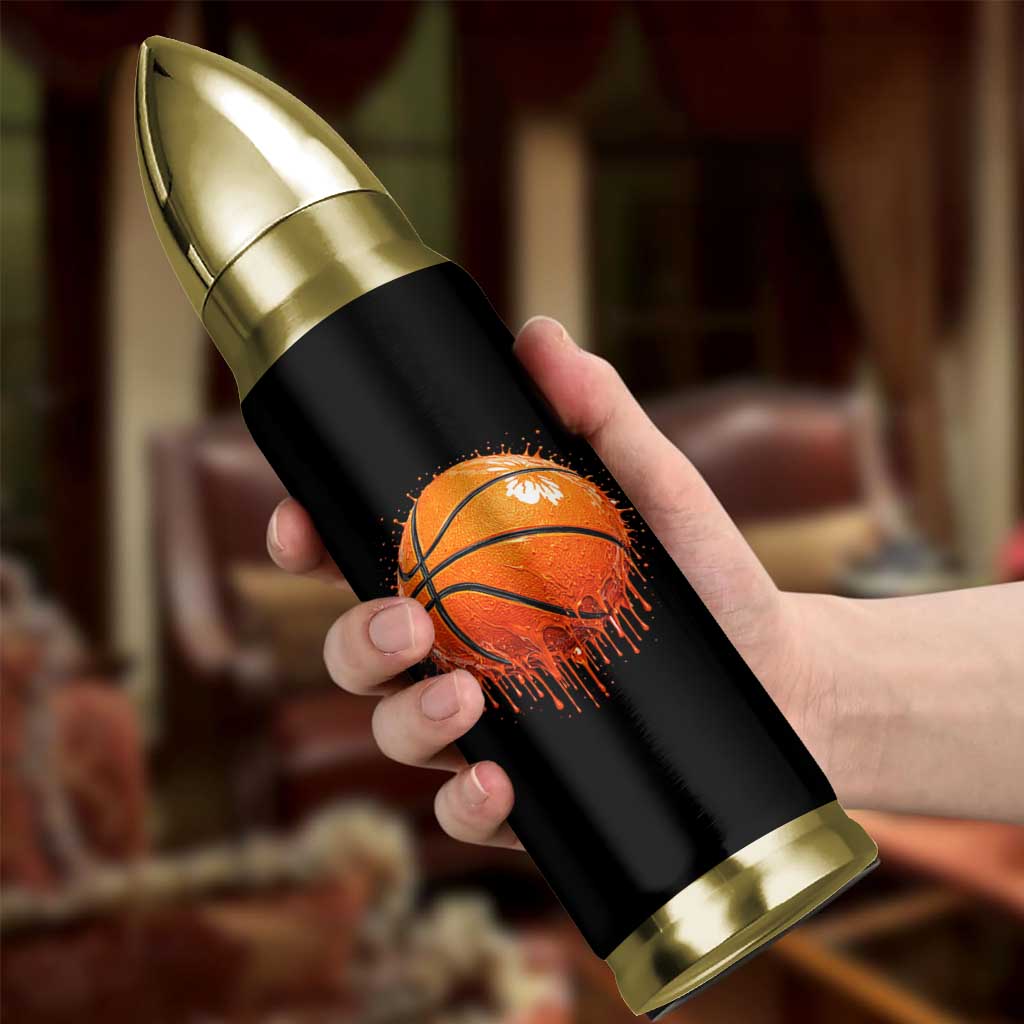 Funny Basketball Drip Splash Graphic Bullet Tumbler