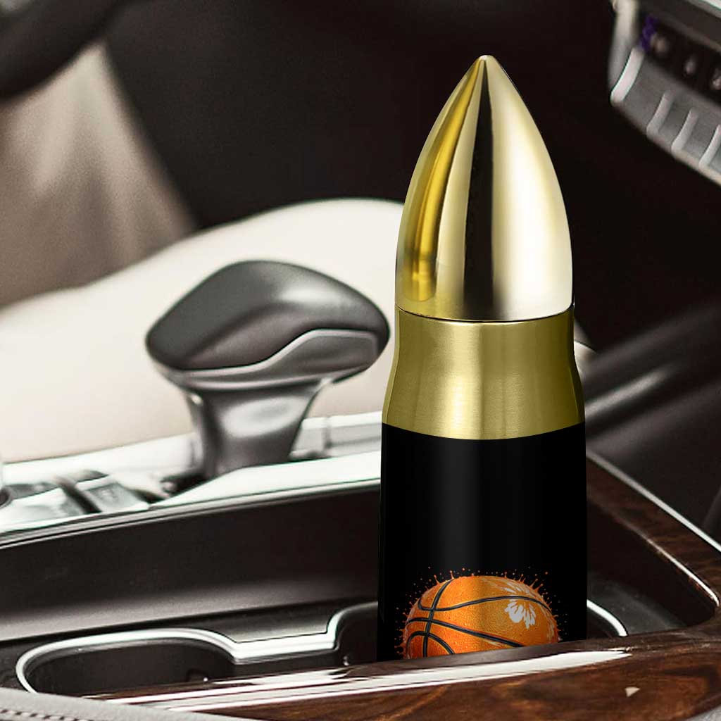 Funny Basketball Drip Splash Graphic Bullet Tumbler