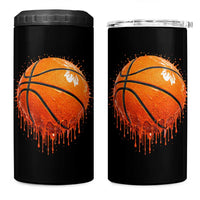 Funny Basketball Drip Splash Graphic 4 in 1 Can Cooler Tumbler