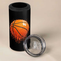 Funny Basketball Drip Splash Graphic 4 in 1 Can Cooler Tumbler