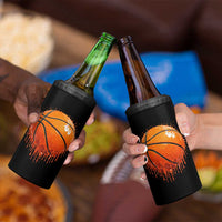 Funny Basketball Drip Splash Graphic 4 in 1 Can Cooler Tumbler