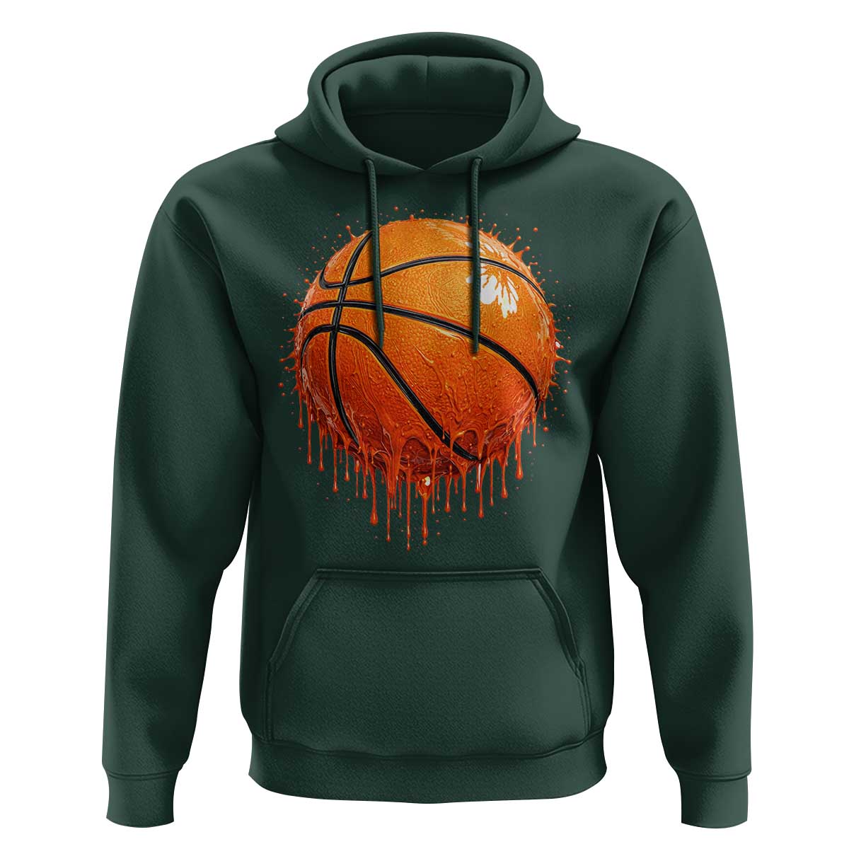 Funny Basketball Drip Splash Graphic Hoodie
