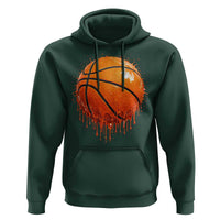 Funny Basketball Drip Splash Graphic Hoodie