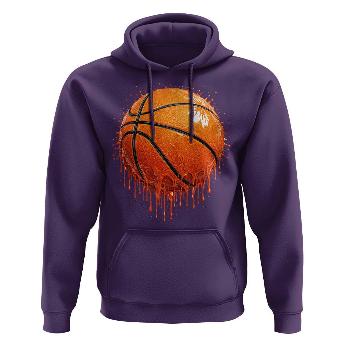 Funny Basketball Drip Splash Graphic Hoodie