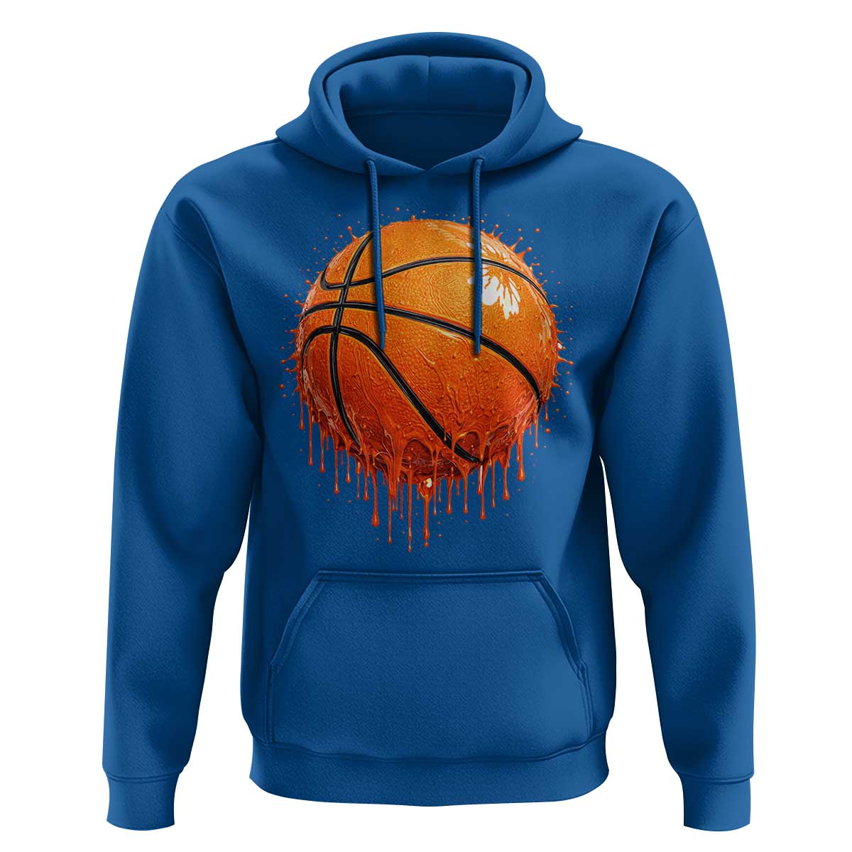 Funny Basketball Drip Splash Graphic Hoodie