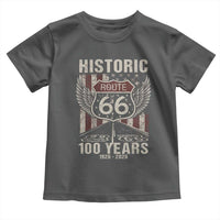 Historic Route Highway 66 100 Years Anniversary Toddler T Shirt Highway Road Sign Wings Vintage American Flag