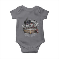 US Route Highway 66 Centennial Celebration Baby Onesie 100 Years Of The Mother Road Vintage American Flag