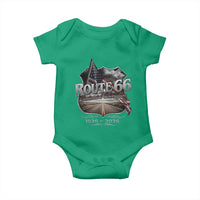 US Route Highway 66 Centennial Celebration Baby Onesie 100 Years Of The Mother Road Vintage American Flag