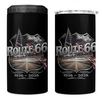 US Route Highway 66 Centennial Celebration 4 in 1 Can Cooler Tumbler 100 Years Of The Mother Road Vintage American Flag