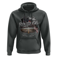 US Route Highway 66 Centennial Celebration Hoodie 100 Years Of The Mother Road Vintage American Flag