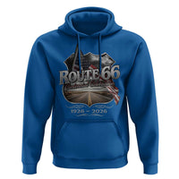 US Route Highway 66 Centennial Celebration Hoodie 100 Years Of The Mother Road Vintage American Flag