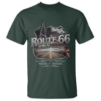 US Route Highway 66 Centennial Celebration T Shirt 100 Years Of The Mother Road Vintage American Flag