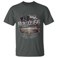 US Route Highway 66 Centennial Celebration T Shirt 100 Years Of The Mother Road Vintage American Flag