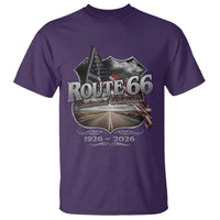 US Route Highway 66 Centennial Celebration T Shirt 100 Years Of The Mother Road Vintage American Flag