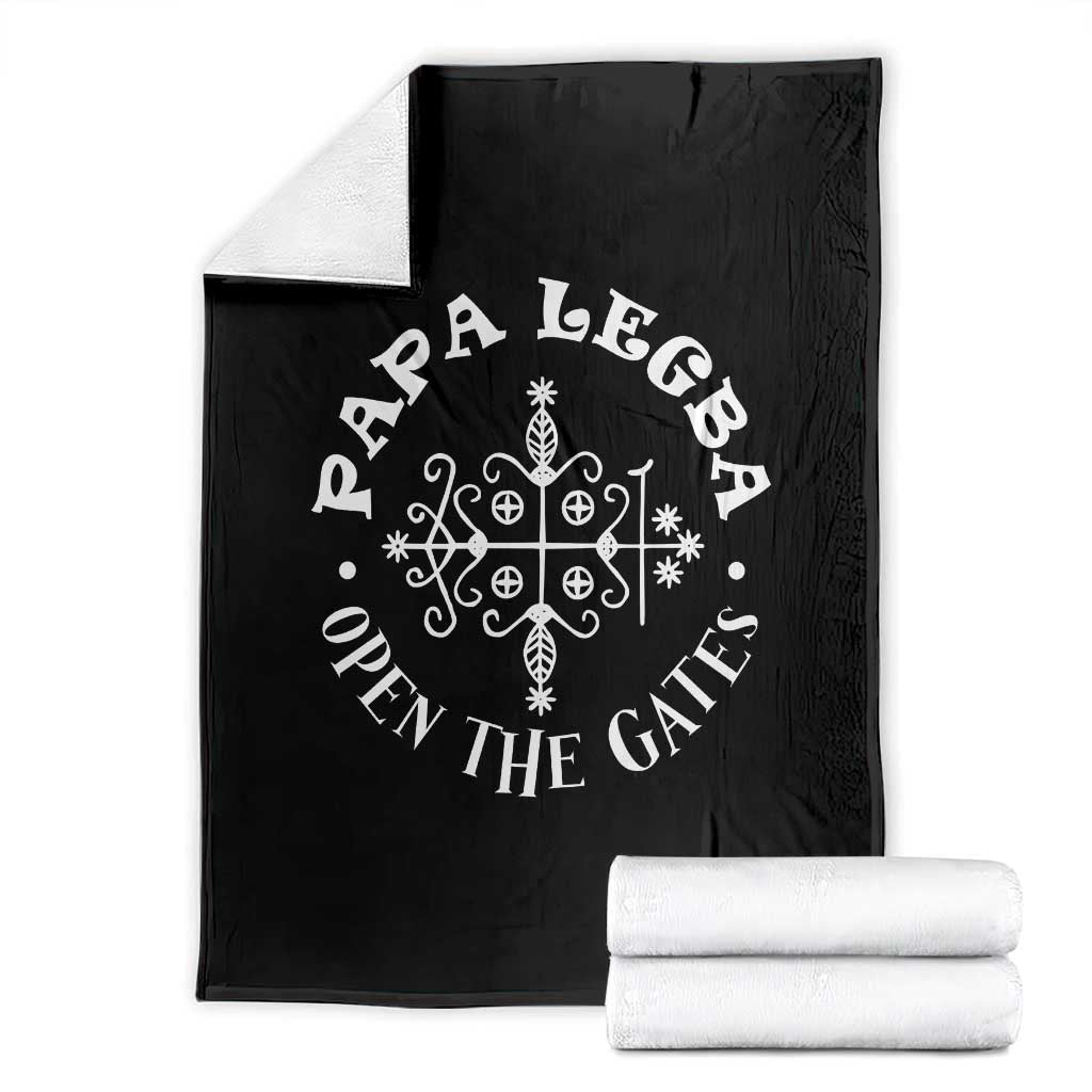 Papa Legba Throw Blanket Open The Gates Louisiana Voodoo Loa Veve