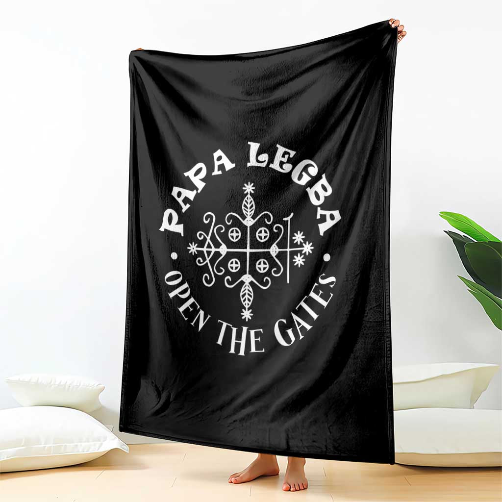 Papa Legba Throw Blanket Open The Gates Louisiana Voodoo Loa Veve