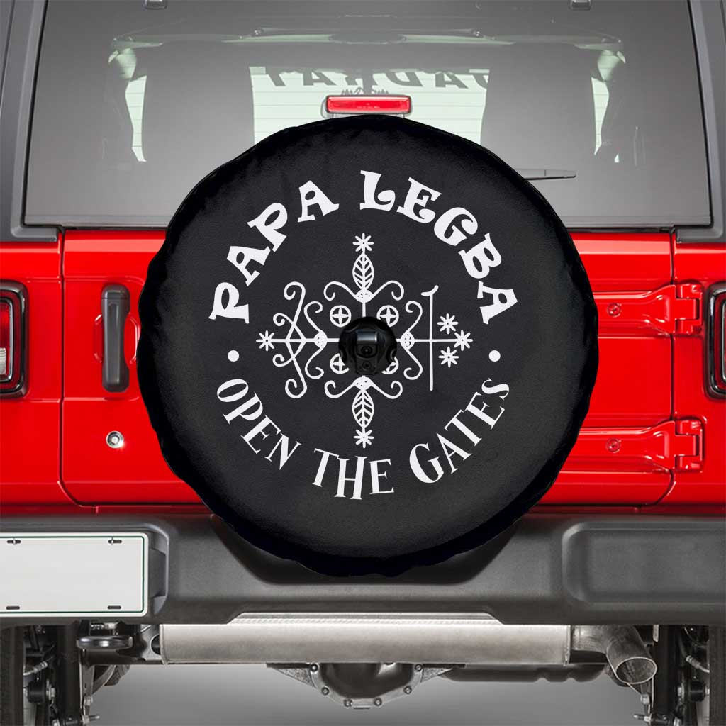 Papa Legba Spare Tire Cover Open The Gates Louisiana Voodoo Loa Veve