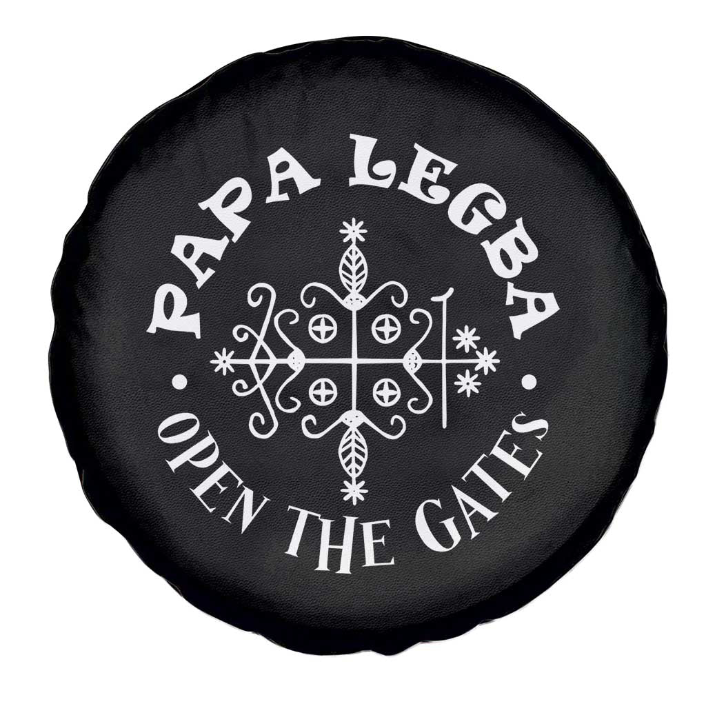 Papa Legba Spare Tire Cover Open The Gates Louisiana Voodoo Loa Veve