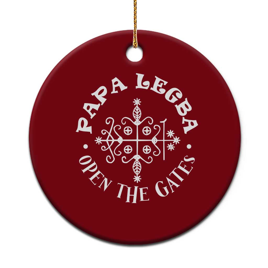 Papa Legba Ceramic Ornament Open The Gates Louisiana Voodoo Loa Veve