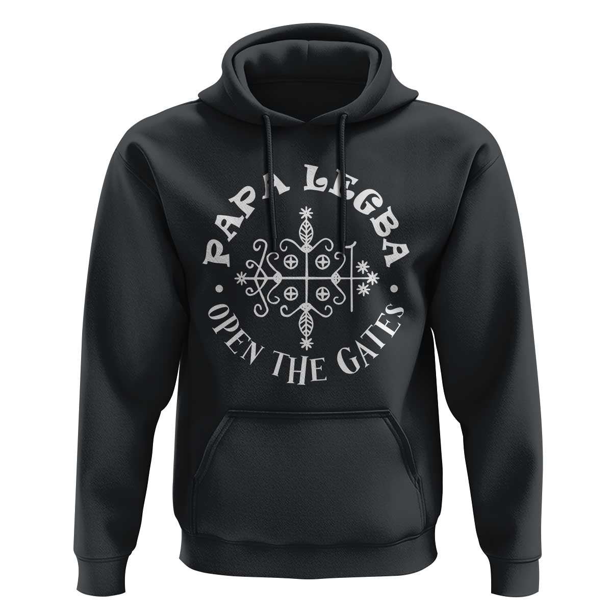 Papa Legba Hoodie Open The Gates Louisiana Voodoo Loa Veve
