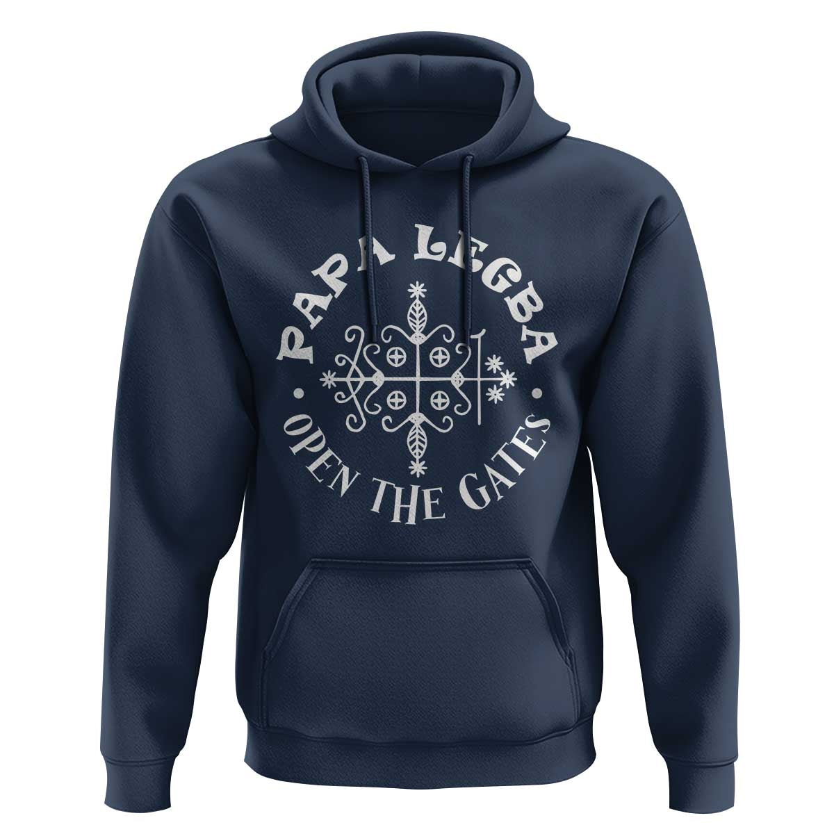 Papa Legba Hoodie Open The Gates Louisiana Voodoo Loa Veve
