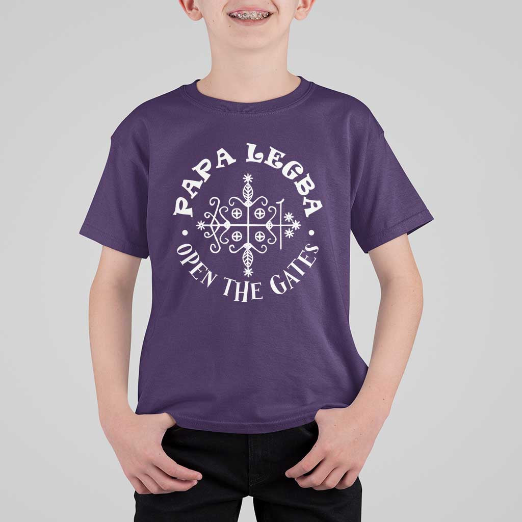 Papa Legba T Shirt For Kid Open The Gates Louisiana Voodoo Loa Veve