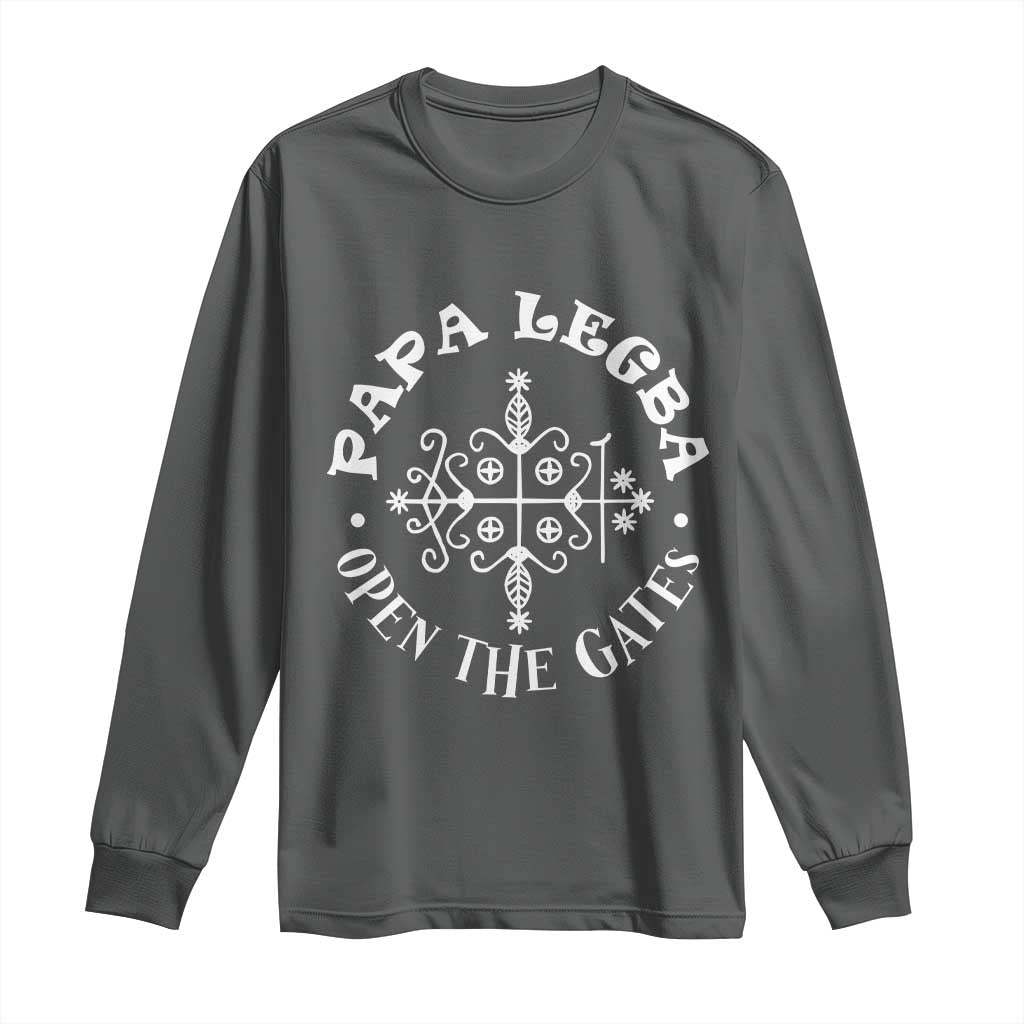 Papa Legba Long Sleeve Shirt Open The Gates Louisiana Voodoo Loa Veve