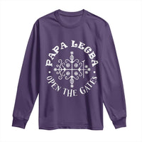Papa Legba Long Sleeve Shirt Open The Gates Louisiana Voodoo Loa Veve