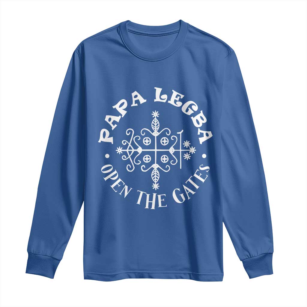 Papa Legba Long Sleeve Shirt Open The Gates Louisiana Voodoo Loa Veve