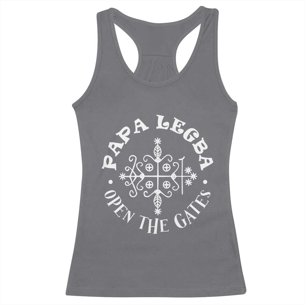Papa Legba Racerback Tank Top Open The Gates Louisiana Voodoo Loa Veve