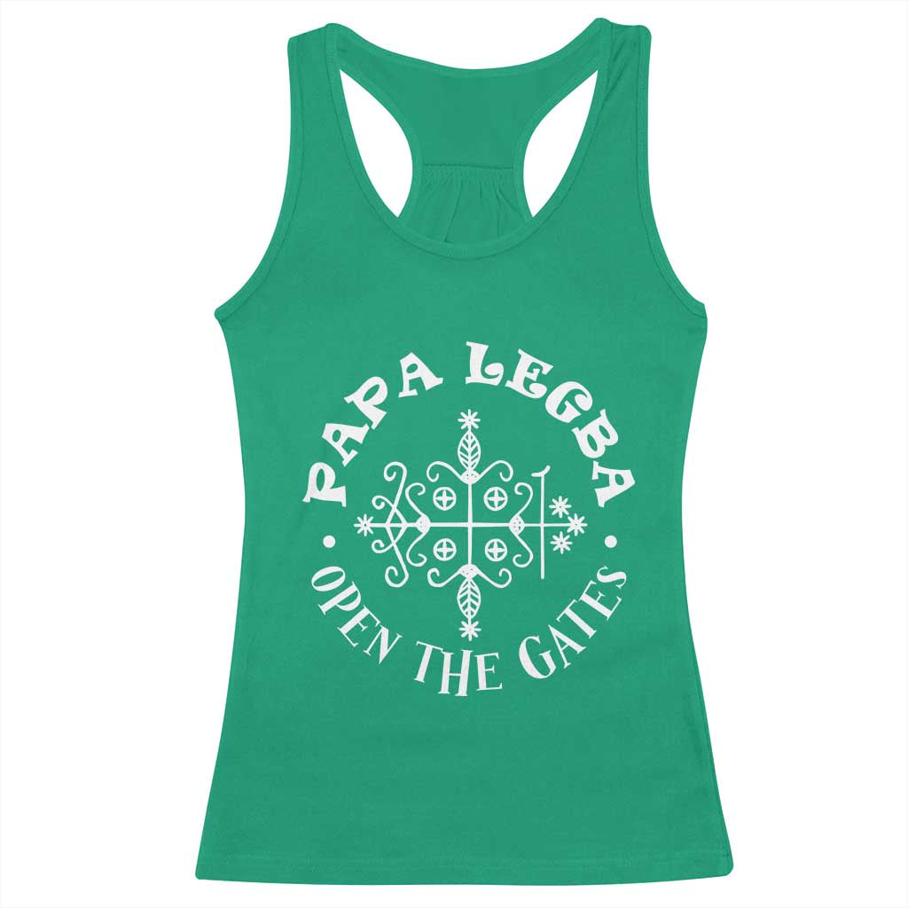 Papa Legba Racerback Tank Top Open The Gates Louisiana Voodoo Loa Veve