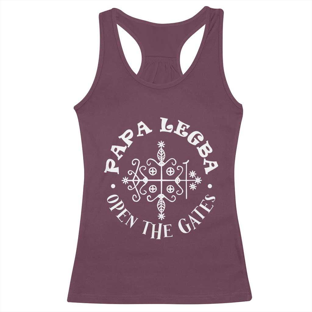 Papa Legba Racerback Tank Top Open The Gates Louisiana Voodoo Loa Veve