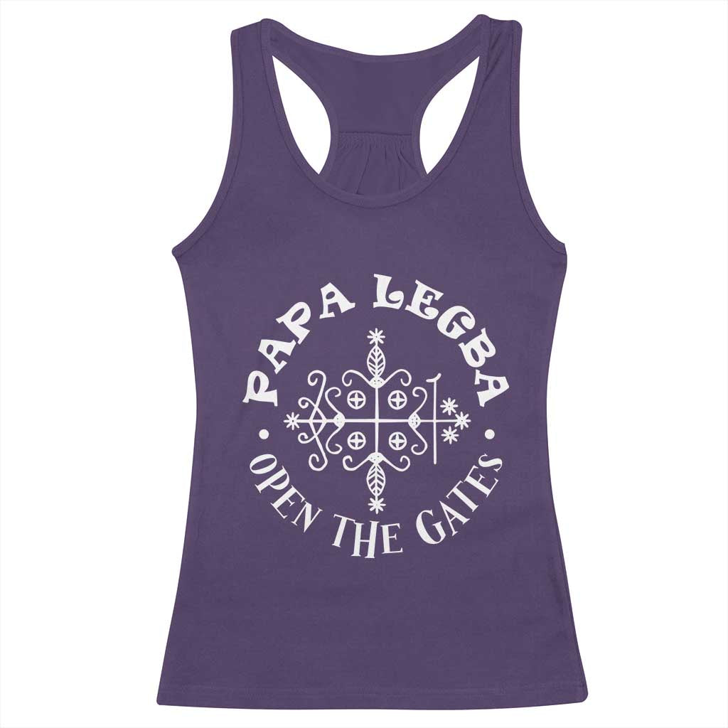 Papa Legba Racerback Tank Top Open The Gates Louisiana Voodoo Loa Veve