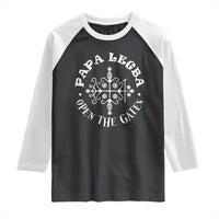 Papa Legba Raglan Shirt Open The Gates Louisiana Voodoo Loa Veve
