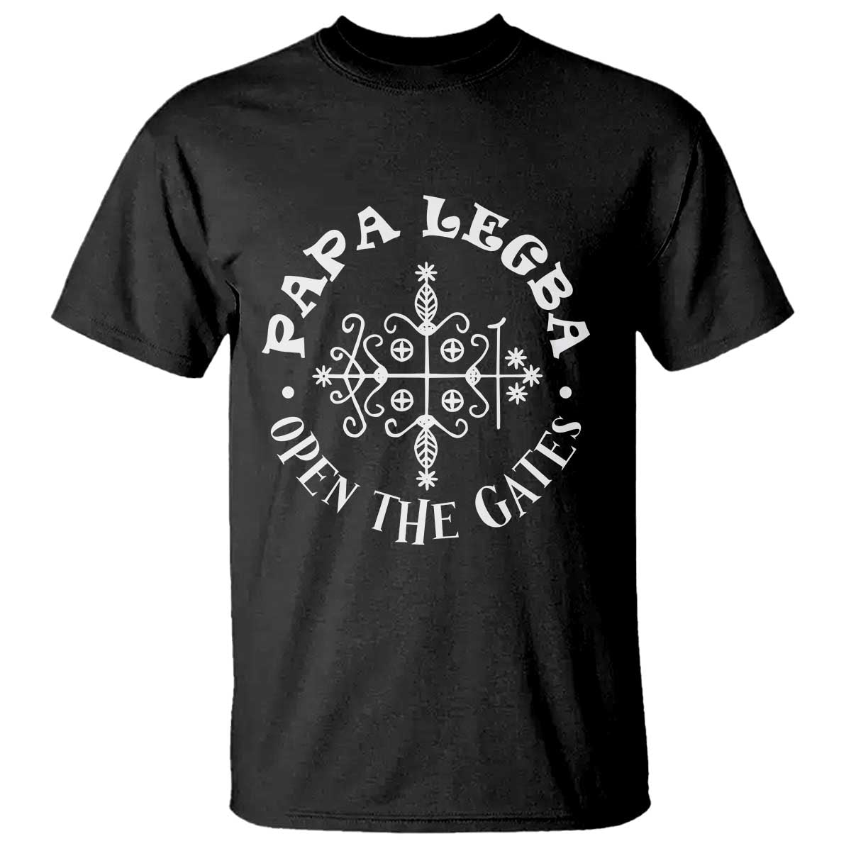 Papa Legba T Shirt Open The Gates Louisiana Voodoo Loa Veve