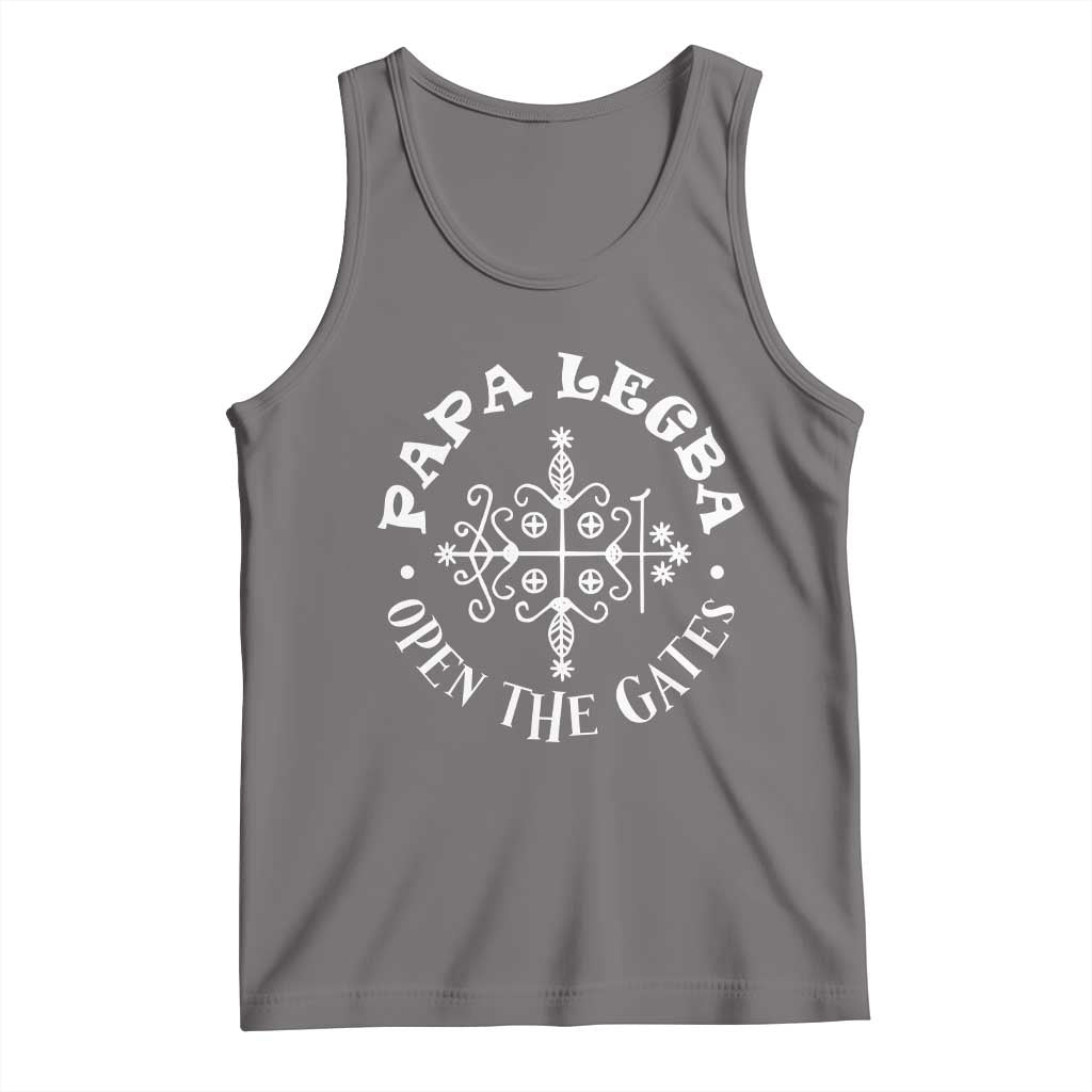 Papa Legba Tank Top Open The Gates Louisiana Voodoo Loa Veve