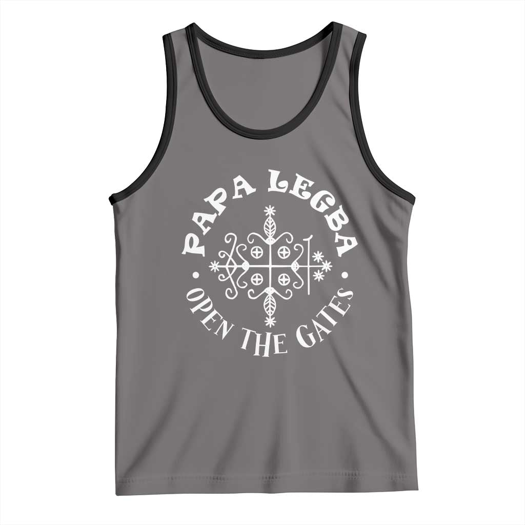 Papa Legba Tank Top Open The Gates Louisiana Voodoo Loa Veve