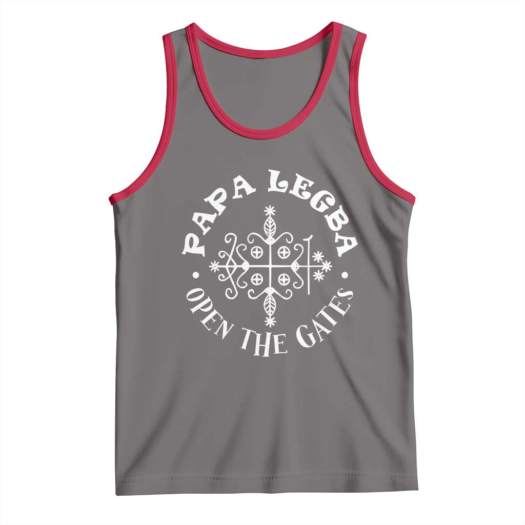 Papa Legba Tank Top Open The Gates Louisiana Voodoo Loa Veve