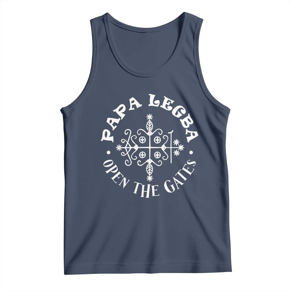 Papa Legba Tank Top Open The Gates Louisiana Voodoo Loa Veve