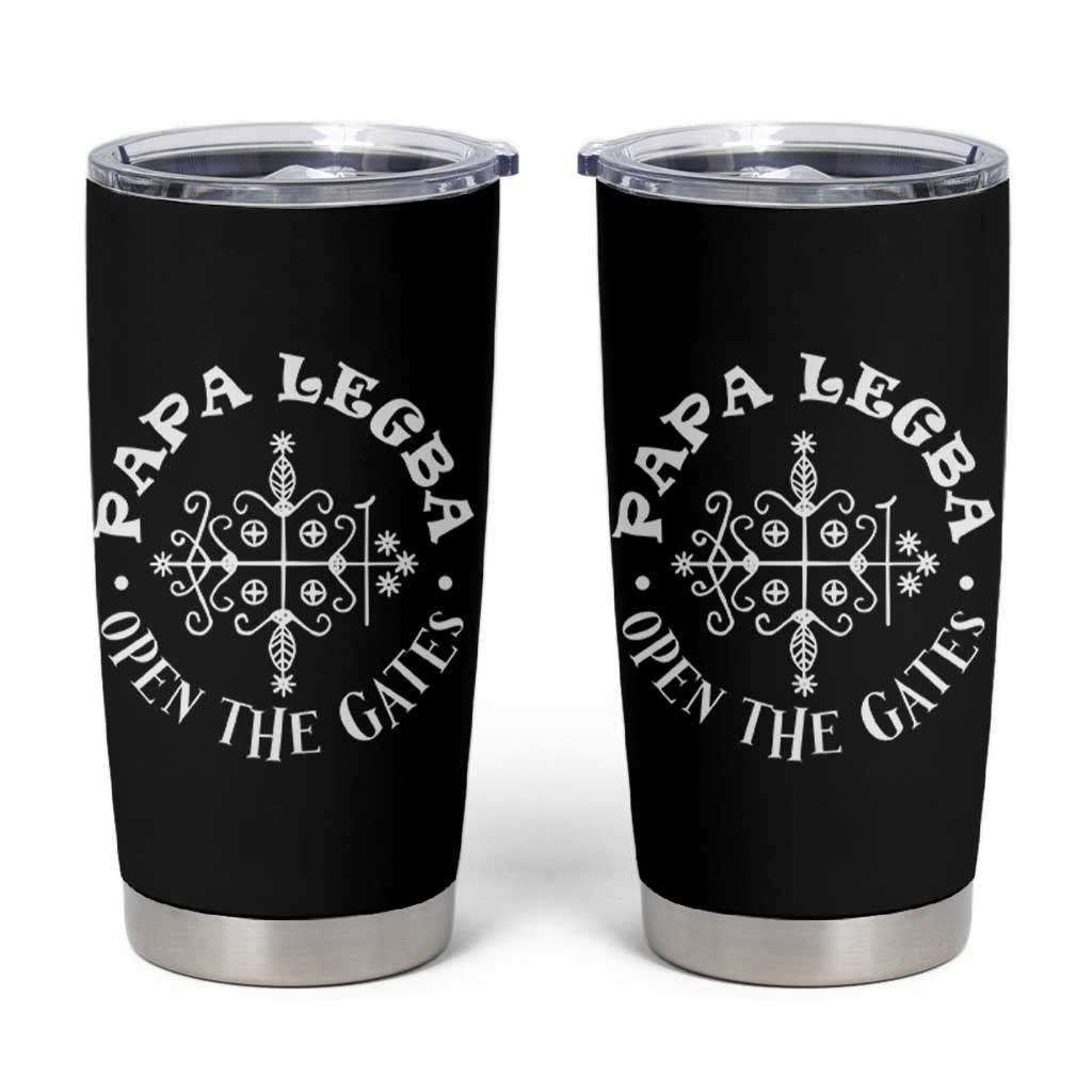 Papa Legba Tumbler Cup Open The Gates Louisiana Voodoo Loa Veve