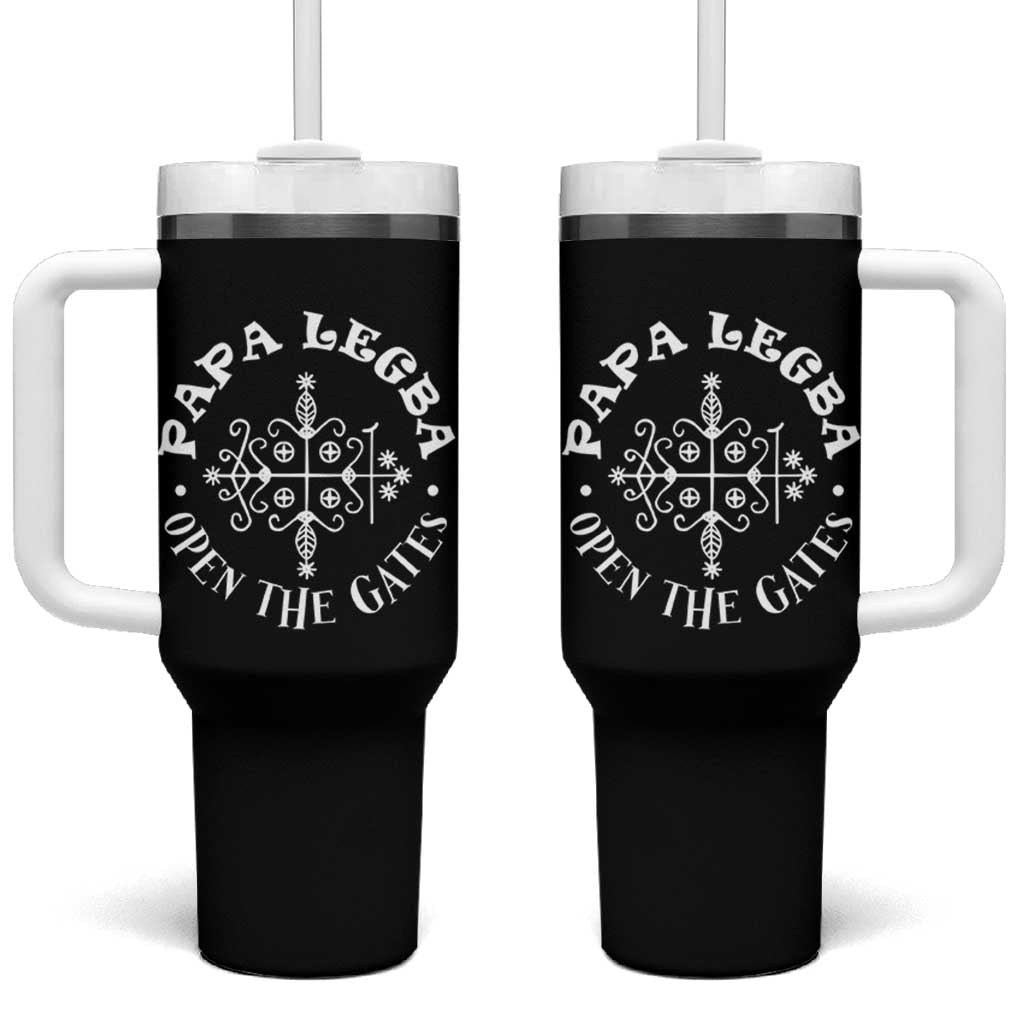 Papa Legba Tumbler With Handle Open The Gates Louisiana Voodoo Loa Veve