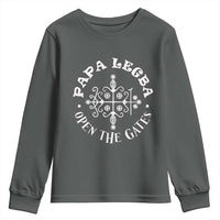 Papa Legba Youth Sweatshirt Open The Gates Louisiana Voodoo Loa Veve