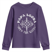 Papa Legba Youth Sweatshirt Open The Gates Louisiana Voodoo Loa Veve
