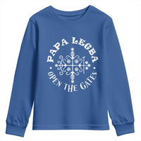 Papa Legba Youth Sweatshirt Open The Gates Louisiana Voodoo Loa Veve