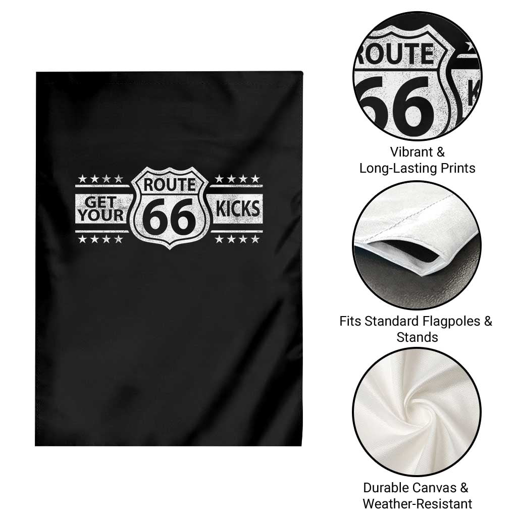 Route Highway 66 Garden Flag Get Your Kicks American Road Trip