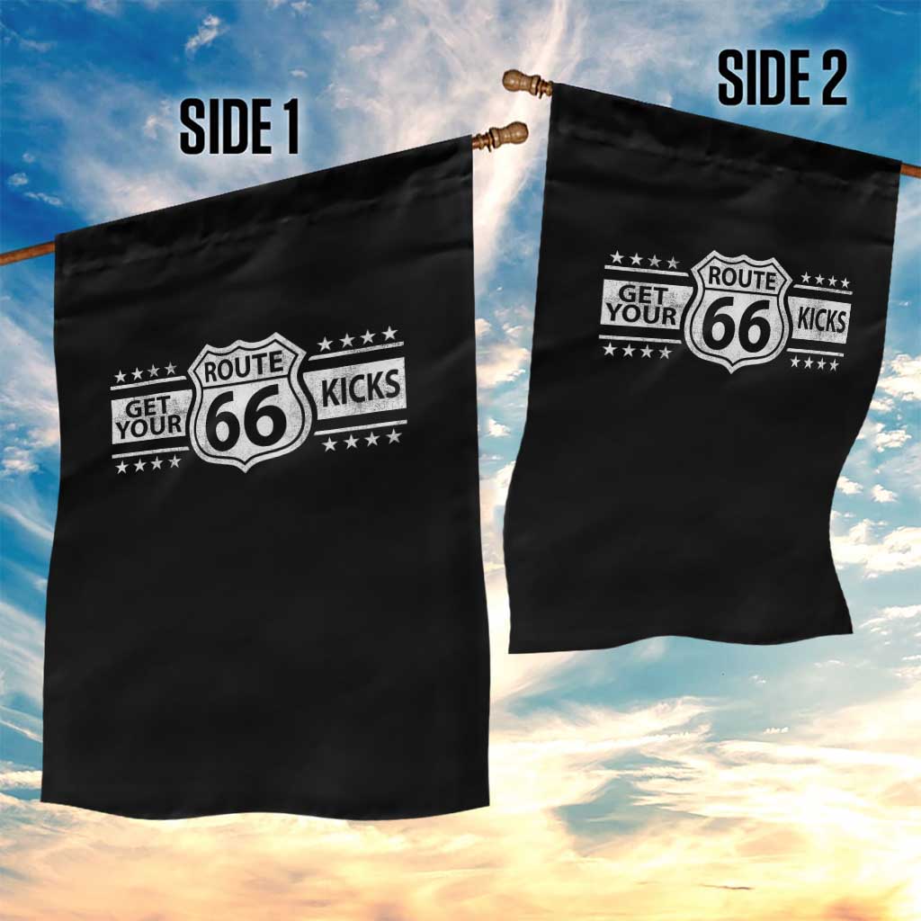 Route Highway 66 Garden Flag Get Your Kicks American Road Trip