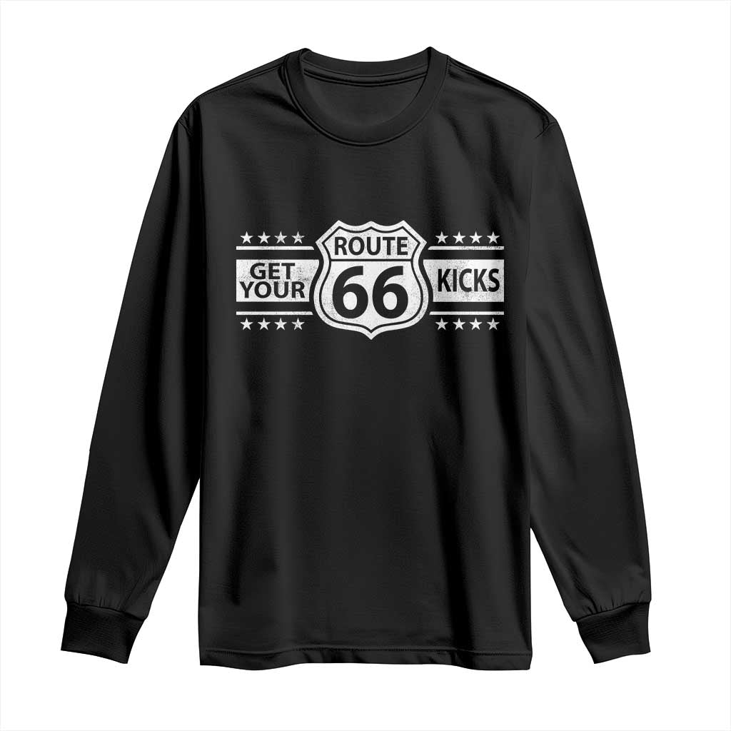 Route Highway 66 Long Sleeve Shirt Get Your Kicks American Road Trip